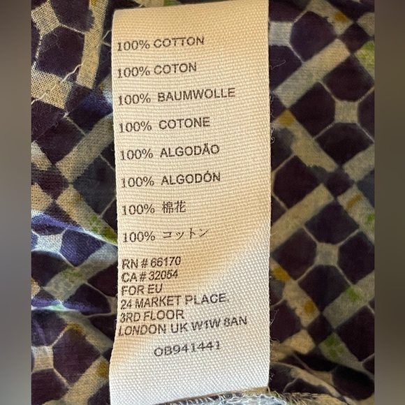 NWT, Free People “Gotta Have You” Tiered Tunic, Blue and Purple, Small - Picture 4 of 6